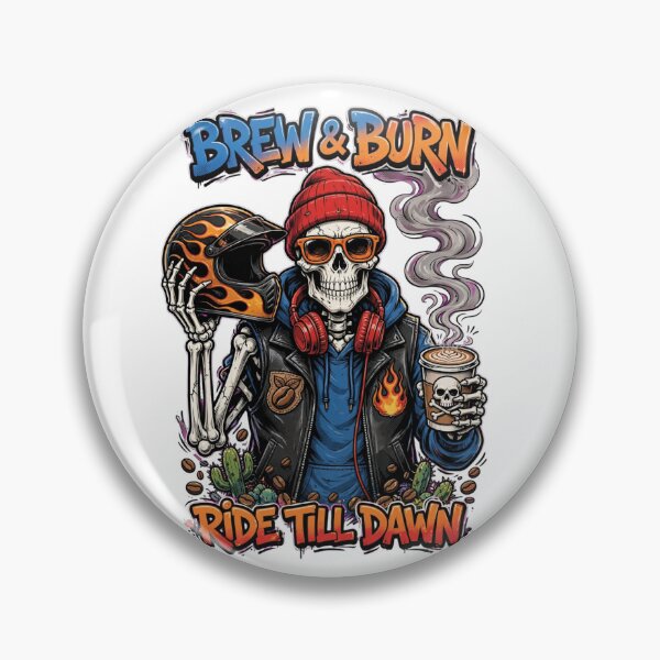 Artikelvorschau, Brew & Burn: Umarme das Leben mit einem Skeleton Coffee entworfen und verkauft von Mindful56.