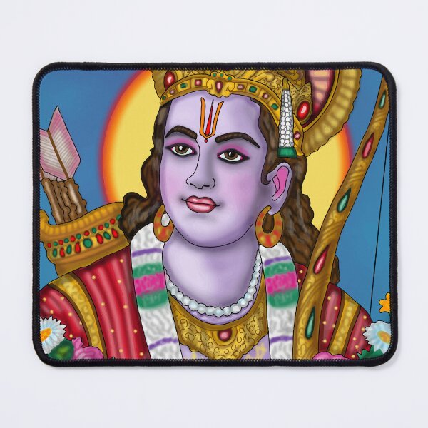 Item preview, Lord Ram Digital Drawing | Shri Ram Hindu God Devotional Artwork designed and sold by Harshit_Digital_Arts.