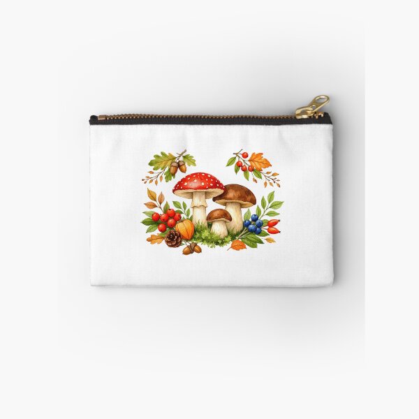 Item preview, Watercolor Autumn Mushrooms, Berries and Leaves   designed and sold by silviaol.
