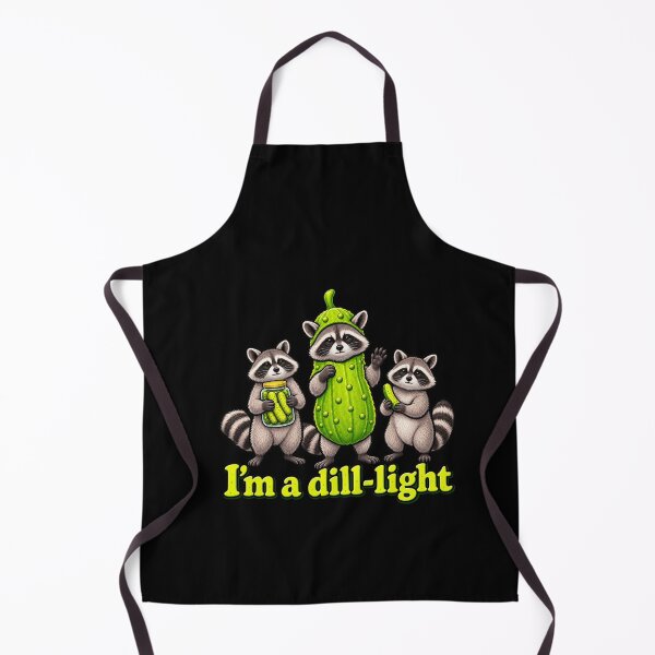 Item preview, Dill-Light Raccoon Pickle Wordplay designed and sold by elderberry.