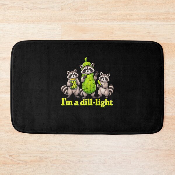 Item preview, Dill-Light Raccoon Pickle Wordplay designed and sold by elderberry.