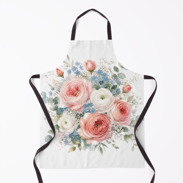 Item preview, Watercolor Rose Ranunculus Blush Bouquet Design designed and sold by VaneDesings.