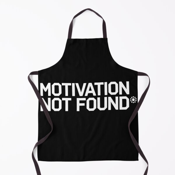 Item preview, Motivation Not Found Funny Tech Humor Minimalist Design designed and sold by Spirit of Siam.