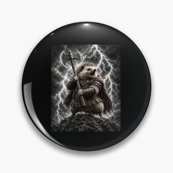 Item preview, Storm Lightning Hedgehog Warrior With Axe designed and sold by elderberry.