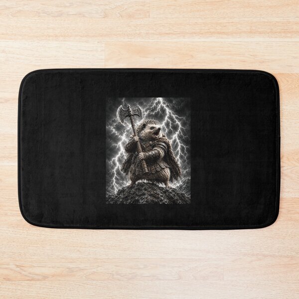 Item preview, Storm Lightning Hedgehog Warrior With Axe designed and sold by elderberry.