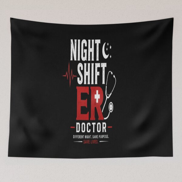 Item preview, Night Shift ER Doctor Emergency Medicine Night Shift. designed and sold by v6ziix.