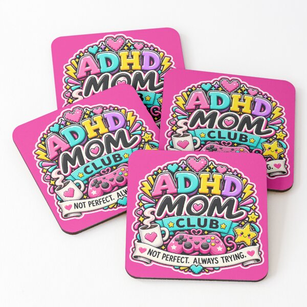Item preview, ADHD Mom Club | Not Perfect Always Trying designed and sold by CollectionsJEm.
