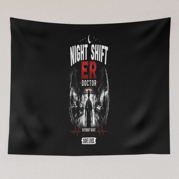 Item preview, Night Shift ER Doctor – Emergency Medicine Night Shift designed and sold by v6ziix.