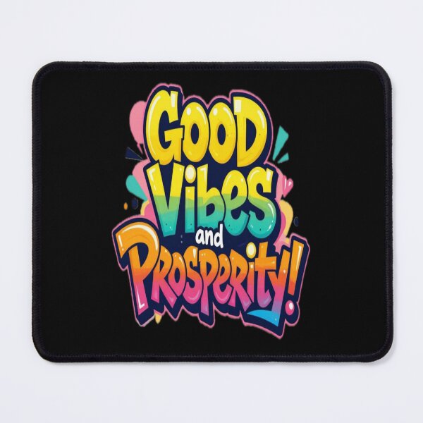 Item preview, Slang Graffiti Motivational Quote GOOD VIBES AND PROSPERITY! designed and sold by Giulivo Store Graphic.