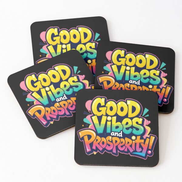 Item preview, Slang Graffiti Motivational Quote GOOD VIBES AND PROSPERITY! designed and sold by Giulivo Store Graphic.