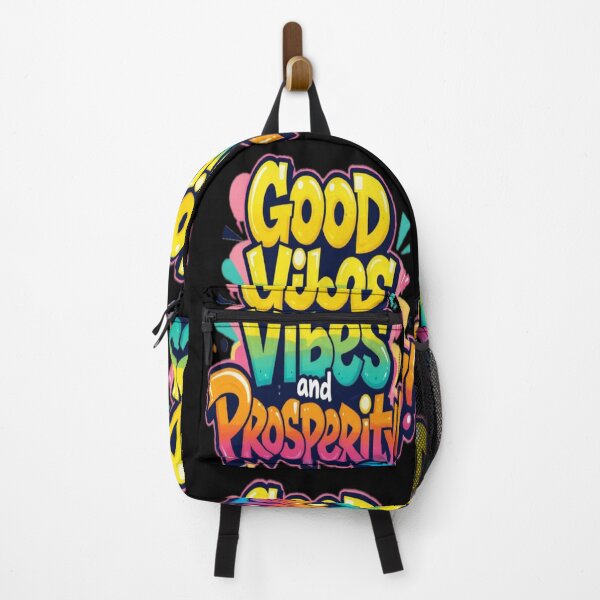 Item preview, Slang Graffiti Motivational Quote GOOD VIBES AND PROSPERITY! designed and sold by Giulivo Store Graphic.