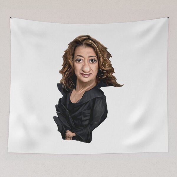 Item preview, Zaha Hadid Caricature Artwork designed and sold by BlytheHester.