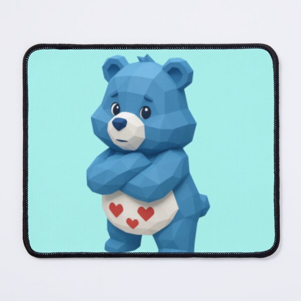 Item preview, Grumpy Bear Fan Art Low Poly  designed and sold by Creepy Princess Creations.