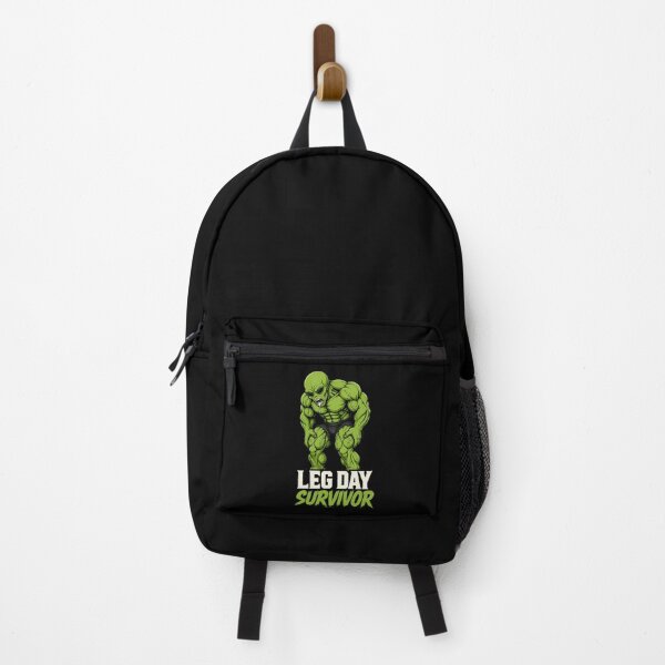 Item preview, Leg Day Survivor - Funny Gym Alien Bodybuilding Meme designed and sold by UrbaneVibeCo.
