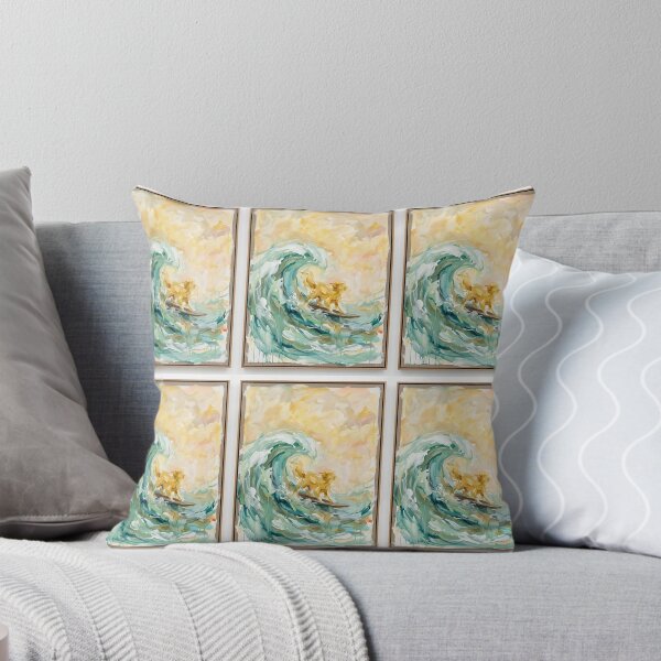 Item preview, Golden Wave Surfer designed and sold by PictoVibe.