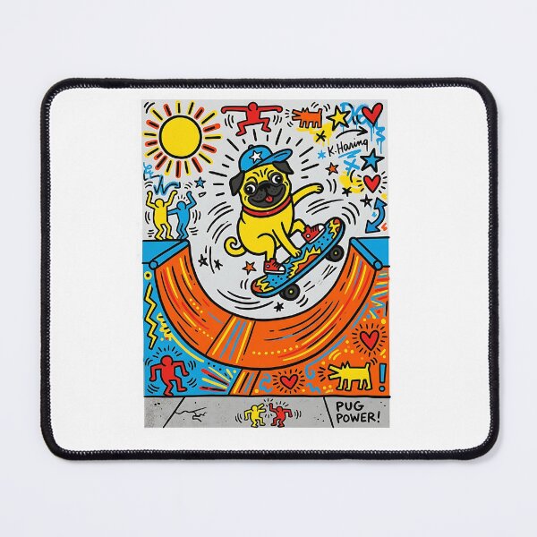 Item preview, Pug Life on the Halfpipe designed and sold by PictoVibe.