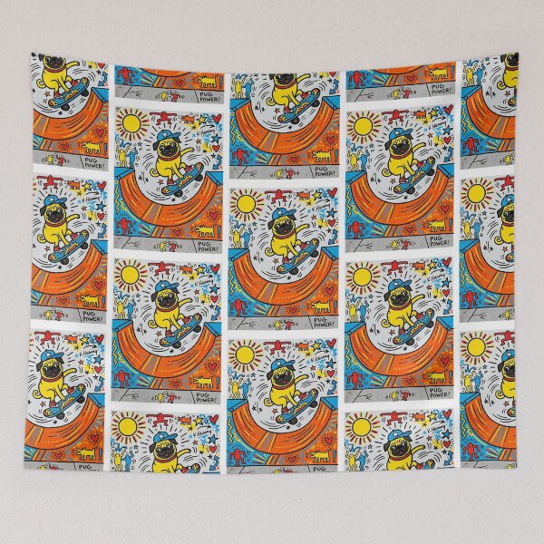 Item preview, Pug Life on the Halfpipe designed and sold by PictoVibe.