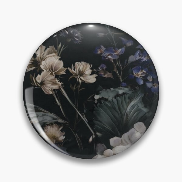 Item preview, Dark Moody Hydrangea Watercolor Pattern – Black Botanical Floral Art designed and sold by FawnFeatherCo.