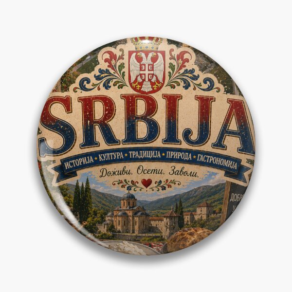 Item preview, Serbia Travel Poster | Belgrade Kalemegdan Danube Rakija & Balkan Art designed and sold by alexcorporation.