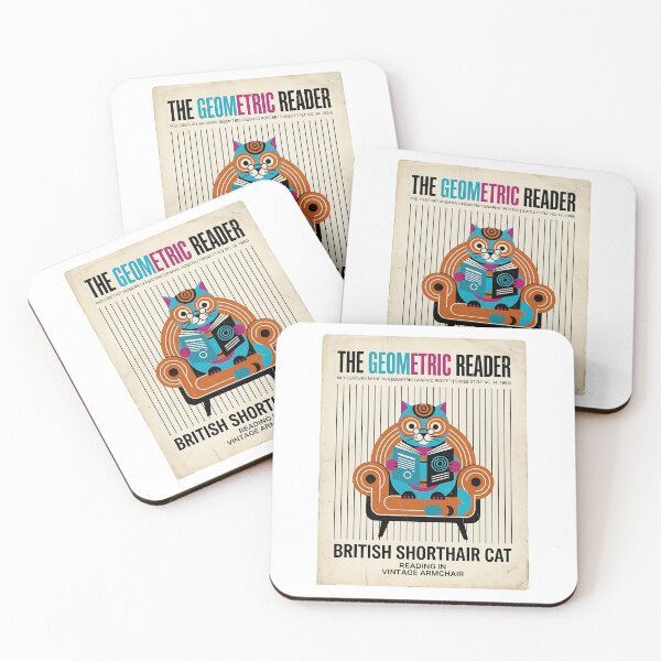 Item preview, Bookish British Shorthair designed and sold by PictoVibe.