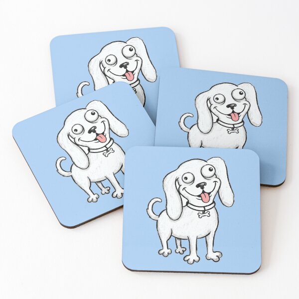 Item preview, Funny Goofy Dog Cartoon - Cute Happy Puppy Art designed and sold by Pickmash.