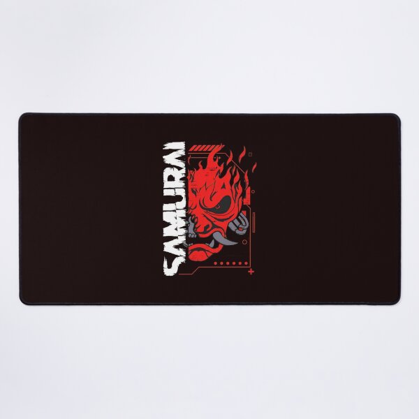 Item preview, Samurai Flaming Cyberpunk Art designed and sold by ShophiaCrafts.