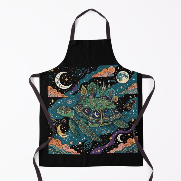 Aperçu de l'œuvre Cosmic World Turtle Celestial Island créée et vendue par PutroGraph.
