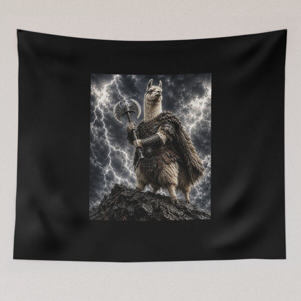 Item preview, Stormbound Llama Warrior and Axe designed and sold by elderberry.