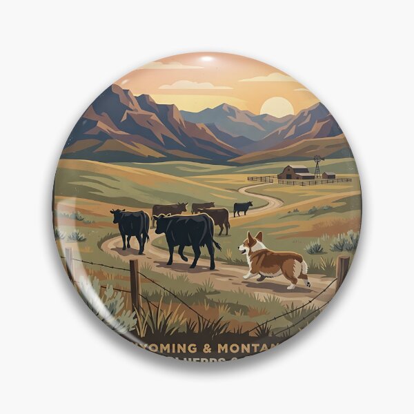 Item preview, Corgi on the Prairie designed and sold by PictoVibe.
