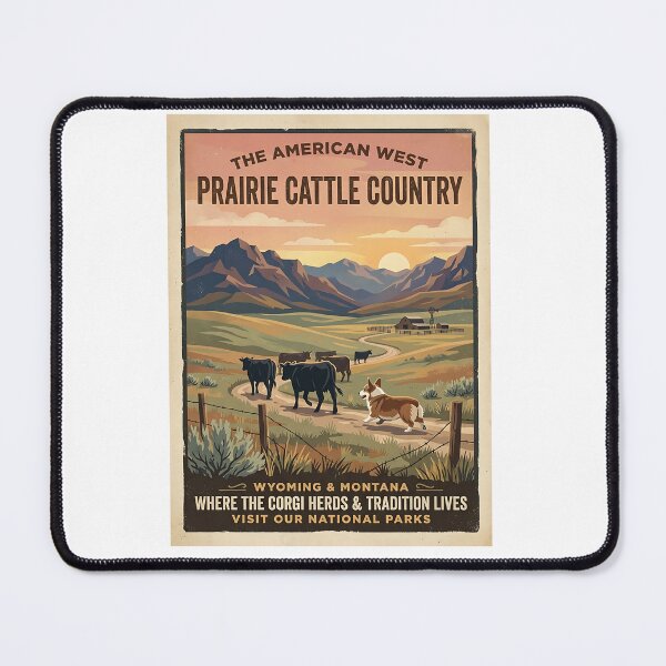 Item preview, Corgi on the Prairie designed and sold by PictoVibe.