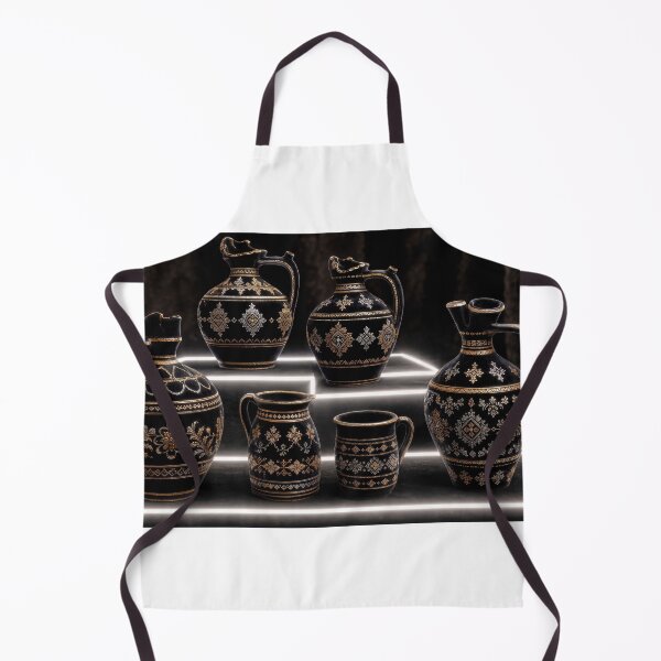 Item preview, Velvet Heritage – Black & Gold Folk Pottery designed and sold by DansCreations42.