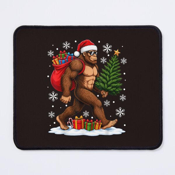 Item preview, Cool Festive Bigfoot Santa Hat Christmas Tree Graphic designed and sold by mari-kayden.