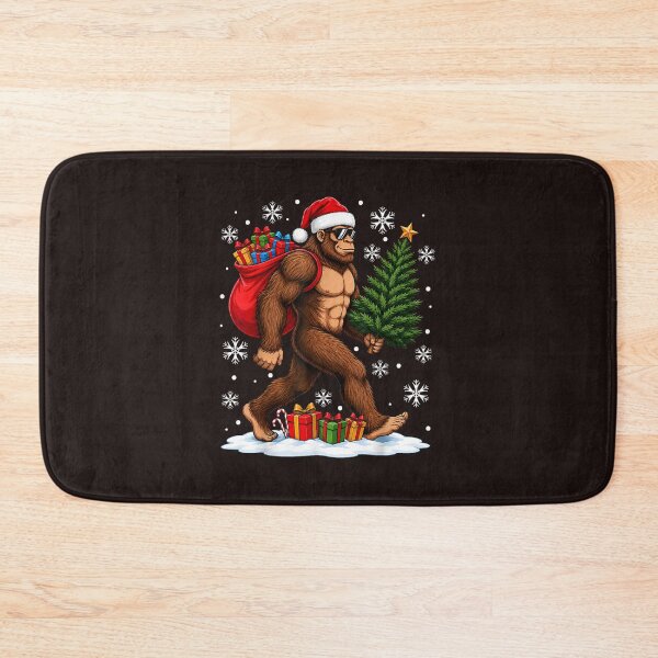 Item preview, Cool Festive Bigfoot Santa Hat Christmas Tree Graphic designed and sold by mari-kayden.