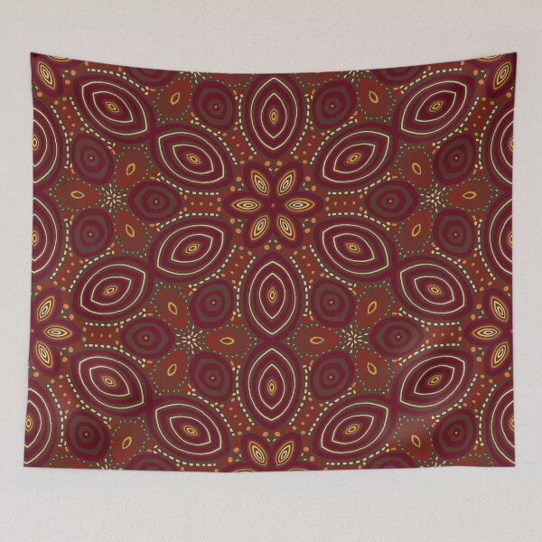 Item preview, Floral and oval pattern 4 designed and sold by Ana Gorozpe.