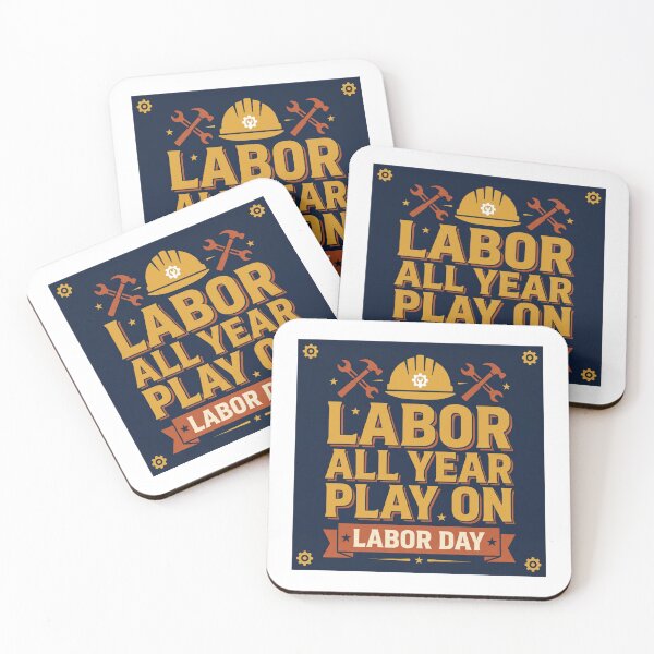 Item preview, Labor All Year Play On - Bold Labor Day Statement Tee designed and sold by relso.