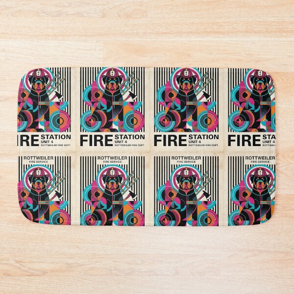 Item preview, Rottie Fire Brigade designed and sold by PictoVibe.