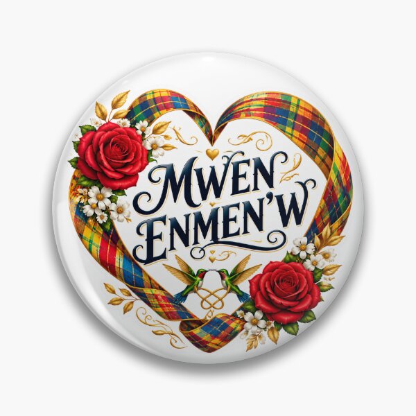 Item preview, MWEN ENMEN’W — I Love You in Saint Lucian Kwéyòl designed and sold by CaribChroma.