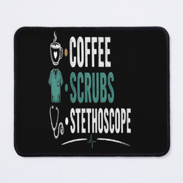 Item preview, Coffee Scrubs Stethoscope Nurse Medical Design designed and sold by v6ziix.