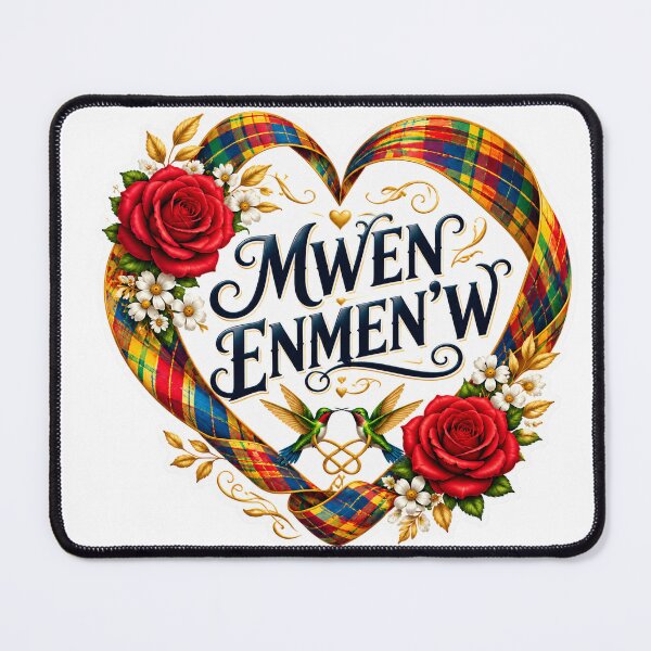 Item preview, MWEN ENMEN’W — I Love You in Saint Lucian Kwéyòl designed and sold by CaribChroma.