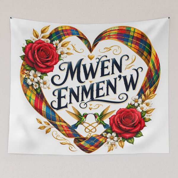 Item preview, MWEN ENMEN’W — I Love You in Saint Lucian Kwéyòl designed and sold by CaribChroma.