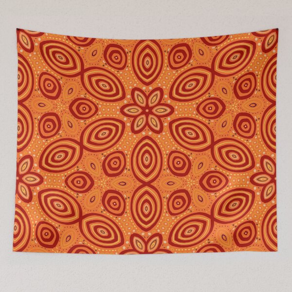 Item preview, Floral and oval pattern a designed and sold by Ana Gorozpe.