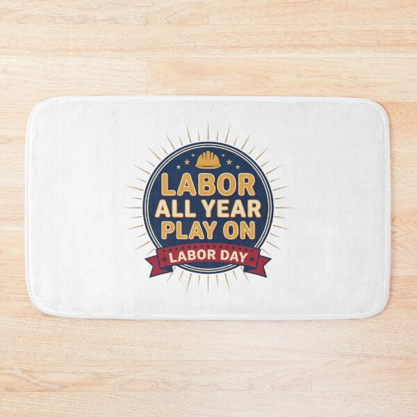 Item preview, Labor Day Shirt Retro Vintage Badge - Labor All Year Play On Tee designed and sold by relso.