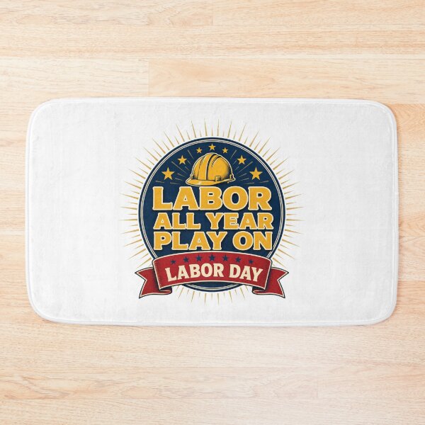 Item preview, Vintage Labor Day Sunburst Badge Shirt - Construction Worker Tee designed and sold by relso.