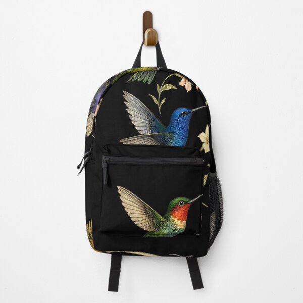 Item preview, Humming Bird Flowers Colorful designed and sold by Foxintheloart.