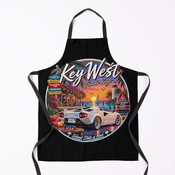 Item preview, Key West Florida Keys Retro Supercar Badge designed and sold by piketo.
