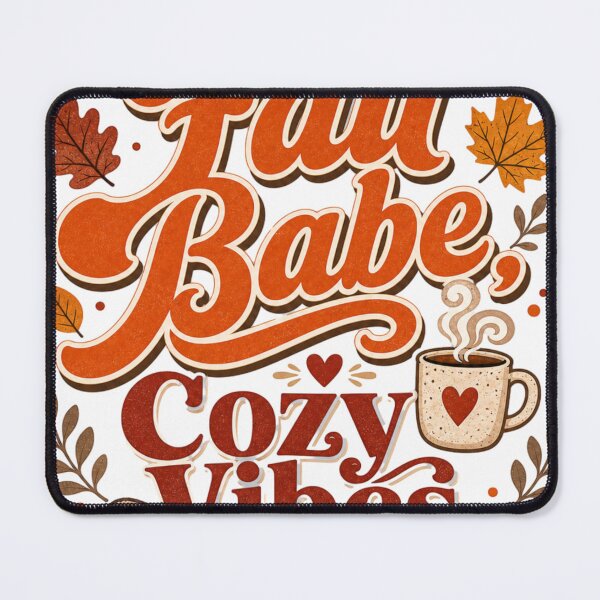 Item preview, Fall Babe Cozy Vibes | Cute Fall Design for Women | Autumn Cozy Gift designed and sold by PrintSparkDesigns.
