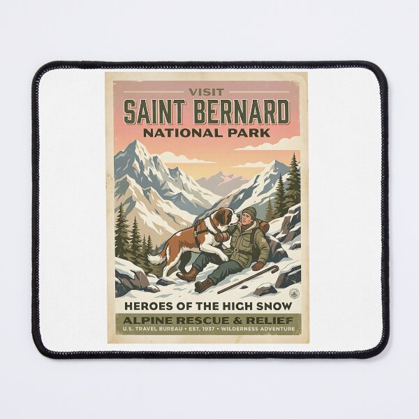 Item preview, Saint Bernard Rescue Pass designed and sold by PictoVibe.