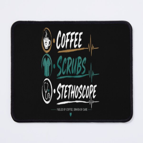Item preview, Coffee Scrubs Stethoscope Nurse Medical Design designed and sold by v6ziix.