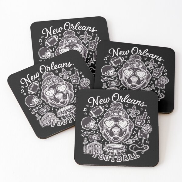 Item preview, New Orleans Football Dog Game Day Retro designed and sold by MrDonald75366.