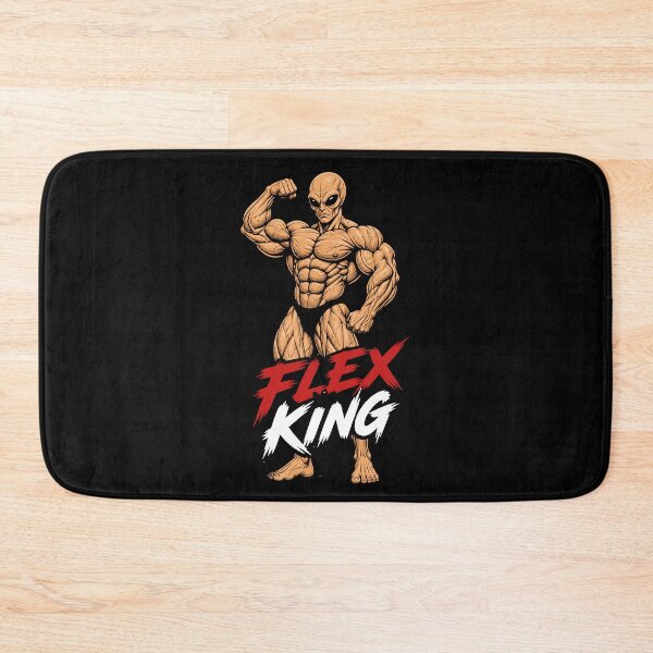Item preview, Flex King Humanoid Alien Gym Bodybuilding Meme designed and sold by UrbaneVibeCo.
